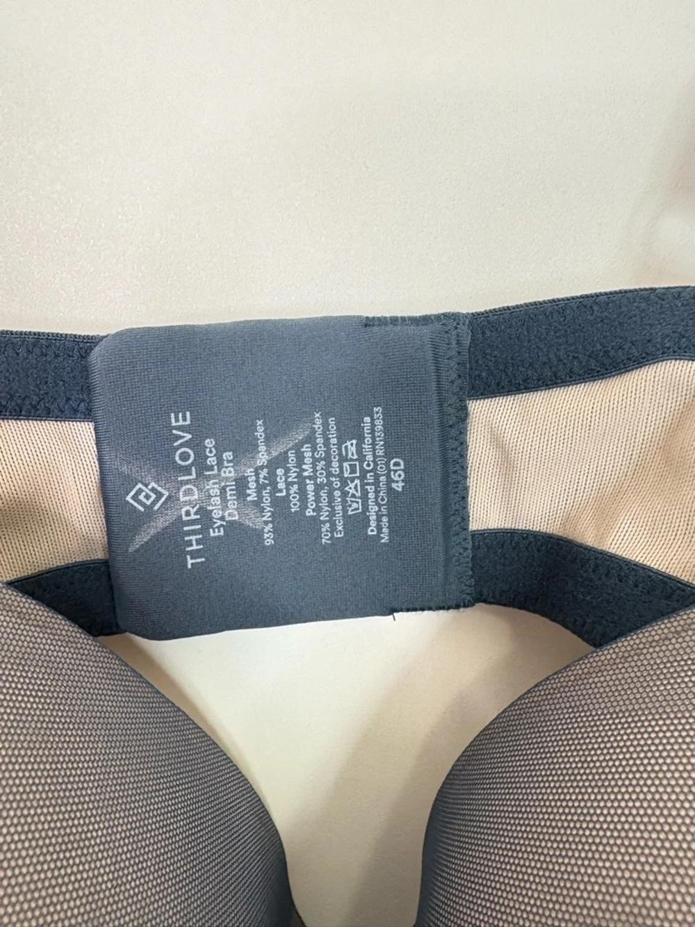 Thirdlove Eyelash Lace Plunge Bra, 46D